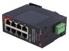 SL-8ES-1, Промышленный модуль: switch Ethernet; Кол-во портов:8; 10?30ВDC, RED LION CONTROLS