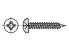 1376403, Винт; 4,2x45; Головка: цилиндрическая; Phillips; сталь; цинк, BOSSARD