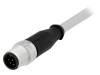 21348400882005, Вилка; M12; PIN:8; "папа"; код A-DeviceNet / CANopen; 0,5м; прямой, Harting
