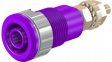 23.3020-26 Safety Socket diam.4mm Violet 32A 1kV Gold-Plated