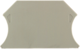 1050000000, WAP2.5-10 beige End plate Dark Beige, Weidmuller