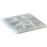 QM40A-NA [50 шт], Cable tie mount Q 40 mm x 40 mm Natural - 151-10906, HellermannTyton