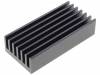 SK 551 50 SA, Радиатор: штампованный; ребристый; черный; L:50мм; W:24,2мм, Fischer Elektronik