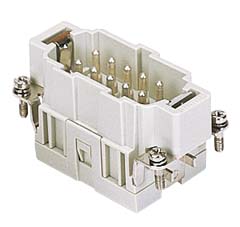 JSEM 10, male insert, 10 poles + PE, ILME