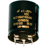 ALC10G122FP550, Electrolytic Capacitor, Snap-In 1200uF 20% 550V, Kemet