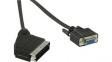 CVGP31550BK20 SCART - VGA Cable SCART Male - VGA Female 2m