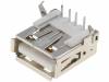 USBA-G, Гнездо; USB A; THT; угловой 90°, CONNFLY