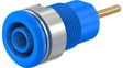 23.3010-23 Safety Socket 4mm Blue 24A 1kV Gold-Plated