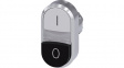 3SU1050-3BB61-0AK0 SIRIUS ACT Twin Push-Button front element Metal, glossy, white/black