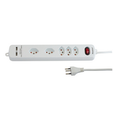 KF-SB-5KU, Power strip + USB, 5xJ (T13), 1.4 m, Maxxtro