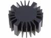 SK57725SA Радиатор; для светодиодов; O:50мм; H:25мм; Цвет: черный