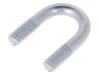 CB.6..14..32 U-bolt; B; steel; zinc; Thread len: 13mm; Int.width: 14mm; H: 32mm