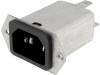 5120.1004.0, Разъем: питания AC; IEC 60320; C14 (E), с фильтром; гнездо; "папа", Schurter