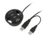 93893, Hub USB; USB 1.1,USB 2.0; черный; Кол-во портов:3; 480Мбит/с, Goobay