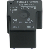 1-1393210-4, PCB Power Relay T9A, 1NO, DC, 15V, 225Ohm, POTTER & BRUMFIELD / TE