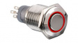 MP0045/1D2RD012S Pushbutton Switch, Vandal Proof, Red, 2CO, IP67, Momentary Function