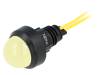 LY-D20-230AC Индикат.лампа: LED; выпуклый; 230ВAC; Отв: O13мм; IP40; пластмасса
