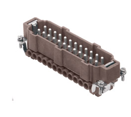 CNEMD 24 RY, male insert, 24 poles +PE, ILME