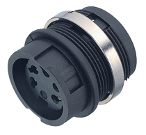 99 0652 00 12, Panel-mount socket Poles 12 3 A 60 VAC/VDC, Binder