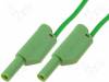 VSFK 5001/2,5/25/GN, Измерительный провод; ПВХ; 0,25м; зеленый; 32А; Покрытие: позолота, Schutzinger