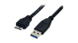 USB3AUB50CMB USB Cable USB-A Plug - USB Micro-B Plug 500mm USB 3.0 Black