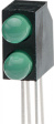 A593B/2SYG/S530-E2 СИД на печатную плату 5 мм круглый зеленый/зеленый
