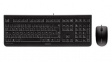 JD-0800DE-2 GS Approved Keyboard and Mouse, 1200dpi, LPK, DE Germany/QWERTZ, USB, Black