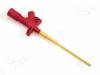 KLEPS2600RT, Clip-on probe; pincers type; 6A; red; Grip capac: max.3.5mm; 4mm, Hirschmann