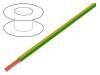 61.7555-20 Провод; Silivolt®-E; многопров; 1x1,5мм2; силикон; зелено-желтый