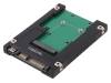 UA0223 MSATA to SATA adapter; black; Features: mSATA SSD support