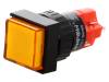 V16F-11Z-24O, Переключатель: кнопочный; 2; SPDT; 3A/250ВAC; 2A/24ВDC; оранжевый, Onpow