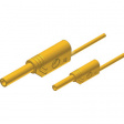 MAL S WS 2-4 100/1 GELB / YELL Safety test lead diam. 2 mm diam. 4 mm yellow 100 cm CAT II