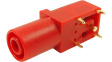 FCR7350R Laboratory socket diam. 4 mm Red