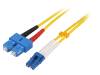 FP0LS05, Разъем: световодный; patchcord; LC, SC; на защелки; Кат: OS2; "папа", LOGILINK