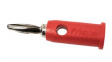 BU-P1809-2 Banana Plug, Red, 5A, 2.5kV, Gold over Nickel