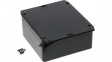 1591USFLBK Multipurpose GPABS Enclosure, Flanged Lid, 119 x 119 x 56 mm, Black, ABS, IP54