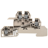 WDL 2.5/S/L/L, Distribution terminal beige 0.5...2.5 mm2, Weidmuller