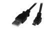 USBAMB2MD USB Cable Down Angle USB-A Plug - USB Mini-B 2m USB 2.0 Black