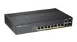 GS1920-8HPV2-EU0101F PoE Switch, Managed, 1Gbps, 130W, RJ45 Ports 10, PoE Ports 8