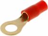 30.4700-12, Наконечник: кольцевой; M8; 10мм2; позолота; изолированный; красный, ACV
