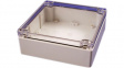 1554R2GYCL Watertight plastic enclosure 160 x 160 x 60.5 mm Grey, Clear Polycarbonate IP66
