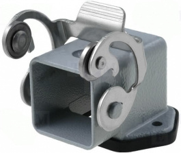 CKAX 03 IAN, angled bulkhead housings with single lever, with stainless steel lever, ILME