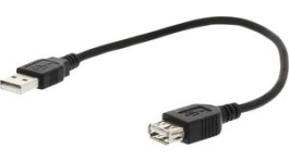 CCGP60010BK20, USB 2.0 Cable A Male - A Female 2 m Black, Nedis (HQ)