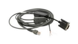 CBA-R13-S09EAR, RS232 Cable, Nixdorf Beetle, 12V Direct Power,Coiled, 2m, Suitable for LI2208, Zebra
