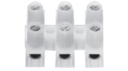 230/ 3 DS, Light terminal block 3p, 2.5 mm2 Natural, Adels Contact