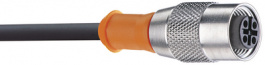 RKT 4-3-224/5 M, Вилка; М12; PIN:3; "мама"; код A-DeviceNet / CANopen; 5м; провода, Lumberg Automation (Belden brand)