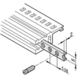 34561-384 Threaded strip, 84 TE