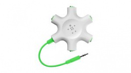 F8Z274BT, Audio Adapter, Rotatable, 3.5 mm Stereo Plug - 5x 3.5 mm Stereo Socket, BELKIN