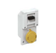 BK 32114 BK.., sockets, interlocked socket-outlets, CH 10x38 fuse carrier, 32A(A.C.)