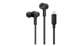G3H0001BTBLK, Headphones, In-Ear, 20kHz, Cable, Black, BELKIN